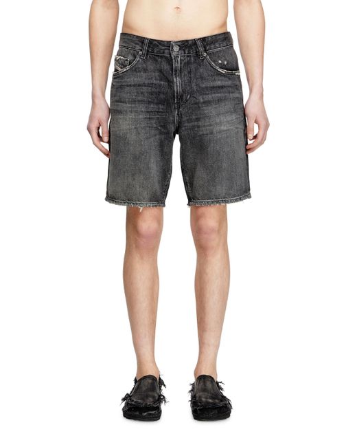 DIESEL Black Slim Denim Shorts for men