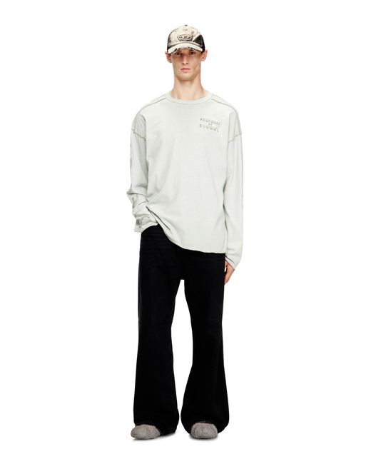DIESEL メンズ ホワイト 長袖Tシャツの通販はau PAY マーケット - 輸入