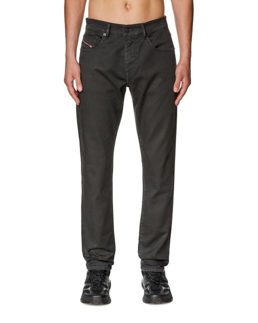 メンズ DIESEL デニムパンツスリムフィットジョグジーンズセットアップ可能 Black