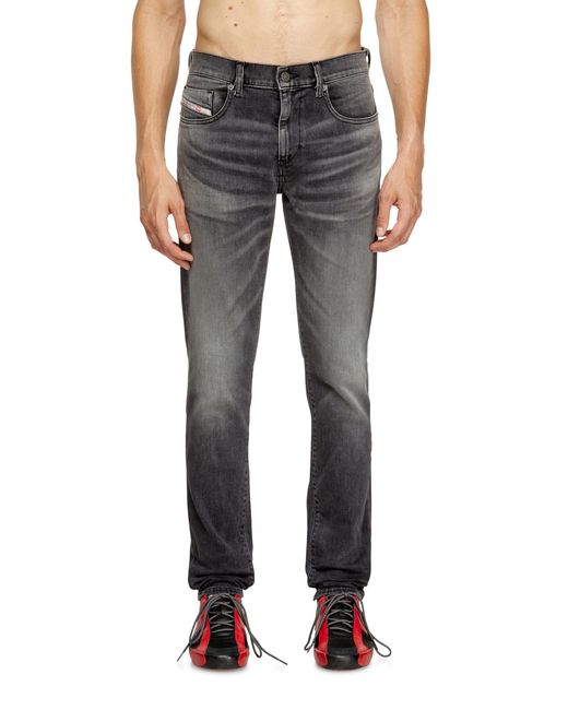 DIESEL Blue Slim Jeans Regular Waist 2019 D-Strukt, /Dark, Zip Fly for men