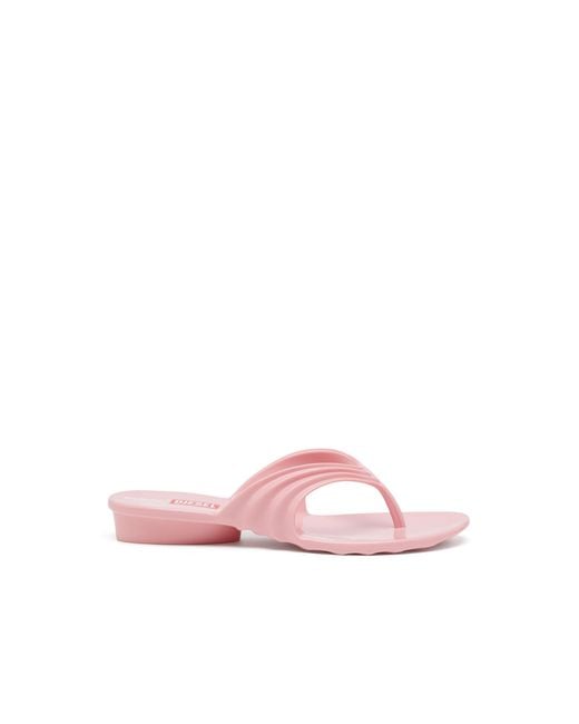 DIESEL Pink Sculptural Flip-Flops