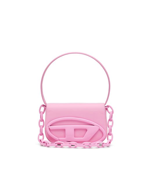 1DR - Iconica borsa a spalla in pelle matte - Borse a Spalla - Donna - Rosa di DIESEL in Pink