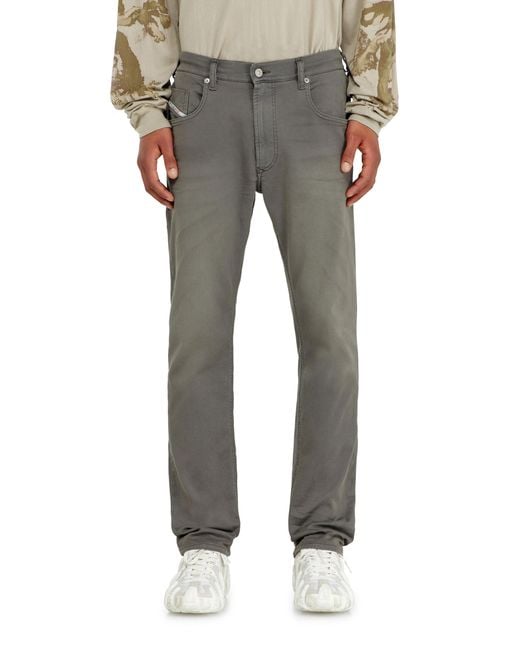 DIESEL Gray Regular Regular Waist 2032 D-Krooley-Bw Joggjeans, Colored, Elastic Waistband for men