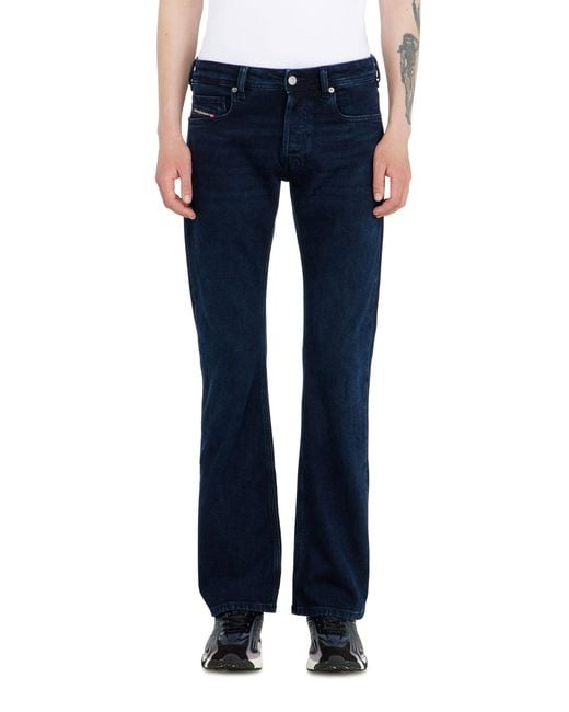 DIESEL Blue Bootcut Jeans Low Waist 2007 Zatiny, Dark, Button Fly for men