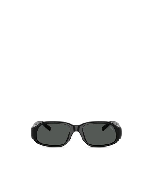 DIESEL Black Rectangle Sunglasses