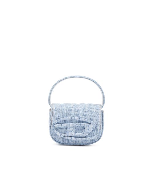 DIESEL 1dr - Iconic Shoulder Bag In Monogram Denim - Shoulder Bags - Woman - Blue