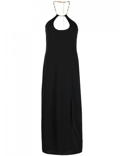 De La Vali Synthetic Pacha Midi Dress in Black | Lyst UK