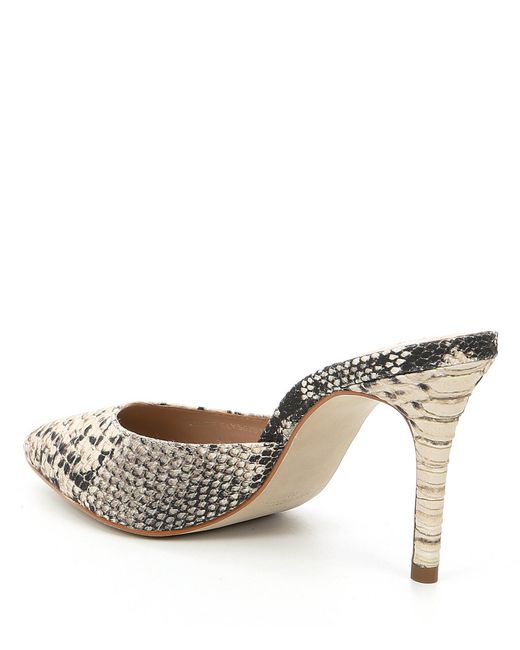 steve madden snakeskin mules