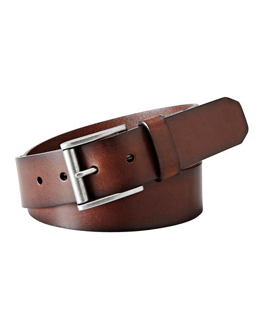 Fossil Dacey Leather Belt in Brown for Men | Lyst