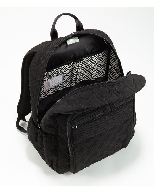 vera bradley black microfiber backpack