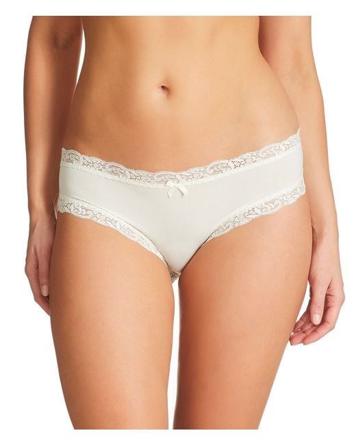 Fine lines Australia Microfiber Bikini Panty in White Lyst