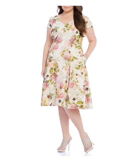 floral matelasse gown