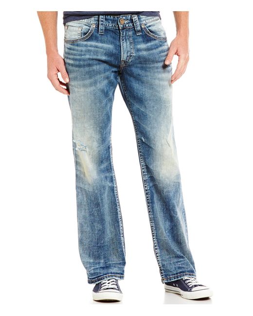 Silver jeans co. Zac Relaxed Straight-fit Jeans in Blue for Men - Save ...