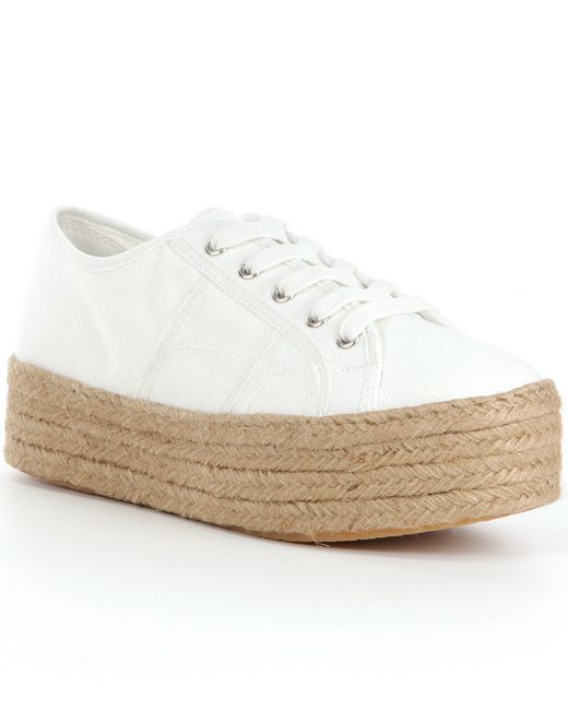 jute platform sneakers