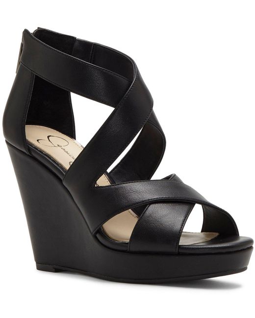 jessica simpson black platform