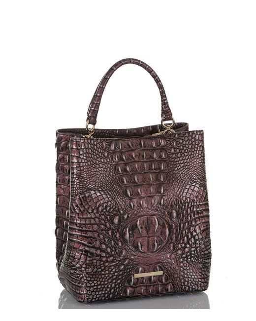 Women S Melbourne Collection Crocodile Embossed Amelia Bucket Bag