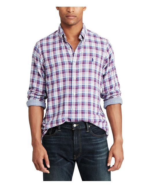 Download Polo Ralph Lauren Double-face Plaid Long-sleeve Woven ...
