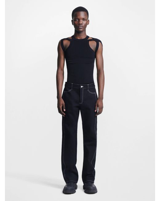 Dion Lee Signature Bootcut Jean in Blue | Lyst
