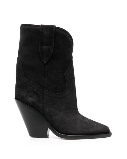 Étoile Isabel Marant Isabel Marant Etoile Suede Leather Riria Slouchy Boots in Green Womens Boots Étoile Isabel Marant Boots 