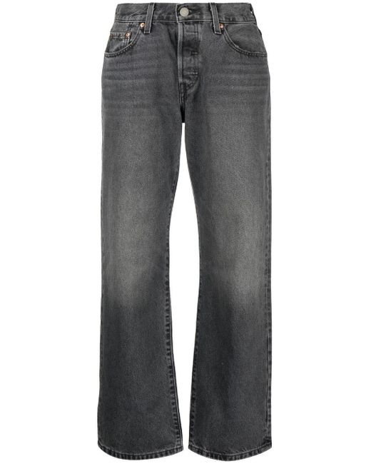 Levi's Denim 501® '90s Straight Jeans in Grey (Grey) - Save 19% | Lyst UK