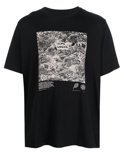 Levi's Logo-print Cotton T-shirt in Black for Men - Save 23% | Lyst UK