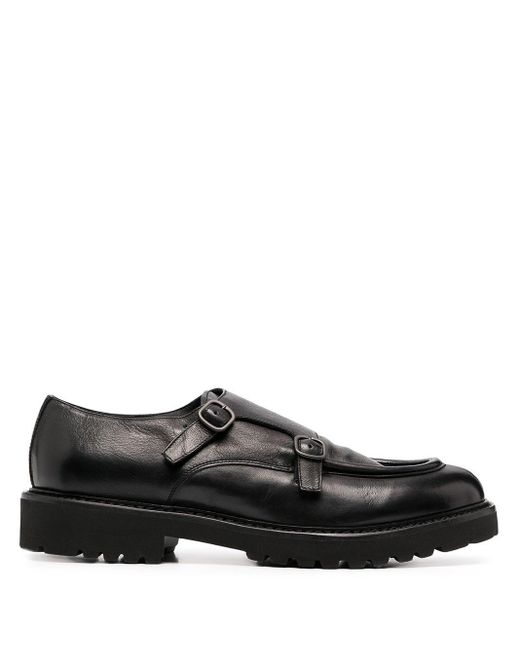 Doucal's Monks Shoes With Buckles in Black for Men | Lyst