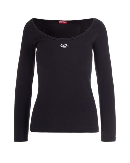DIESEL Black T-Shirt T-Bal-Od