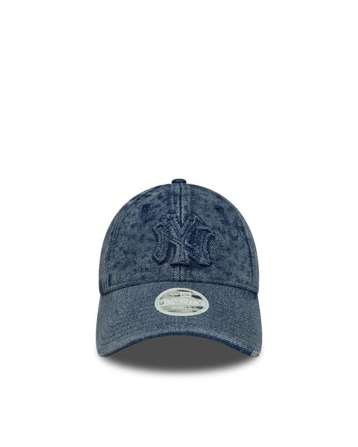 KTZ Blue Cappellino 9Twenty New York Yankees Mlb Stone Denim Pastel for men