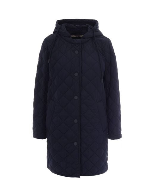 Weekend by Maxmara Blue Parka Trapuntato Blu