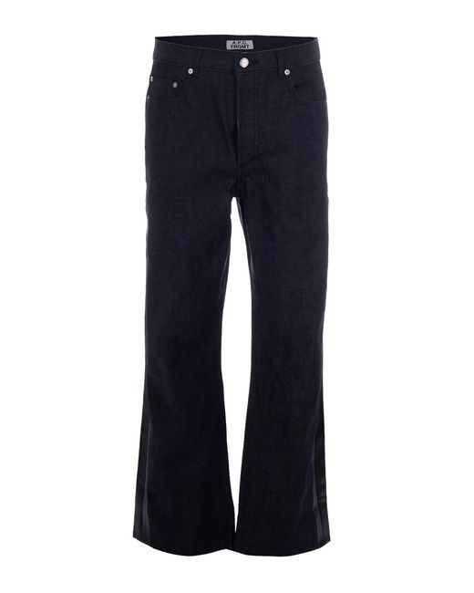 A.P.C. Blue Straight-Leg Jeans With Selvedge Detail for men
