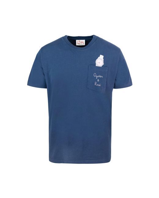 Mc2 Saint Barth Blue T-Shirt Oyster & Rosè for men