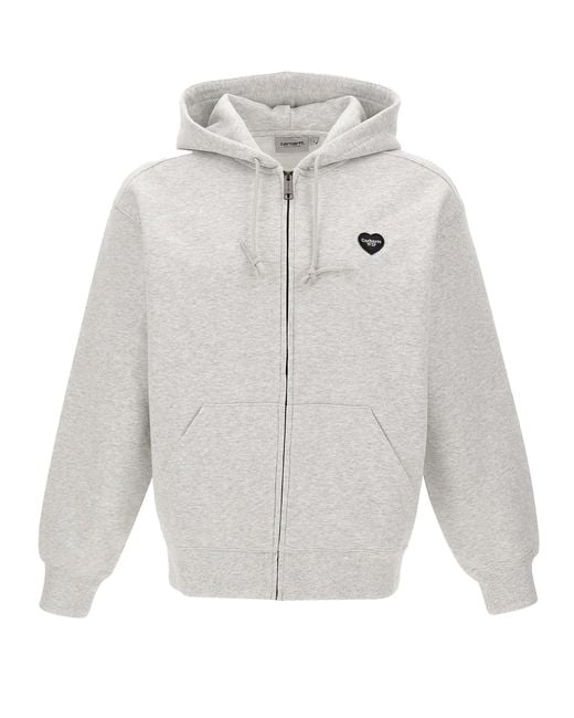 Carhartt Gray Heart Ii Hartt Sweatshirt for men