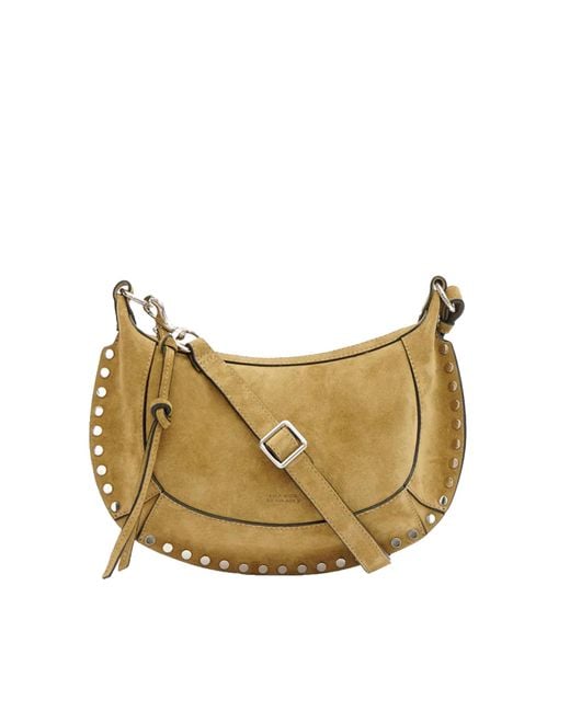 Isabel Marant Natural Borsa Oskan Moon Suede Taupe