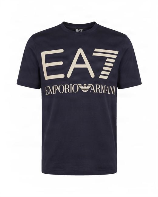 EA7 Blue Logo T-Shirt for men