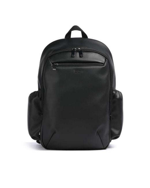 Boss Black Zaino Ecopelle Nero for men