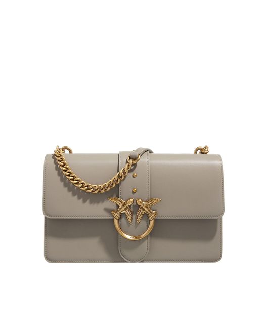 Pinko Gray Borsa A Tracolla Media Love Bag Noce