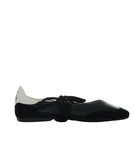 Patrizia Pepe Black Dancing Skin Ballet Flats
