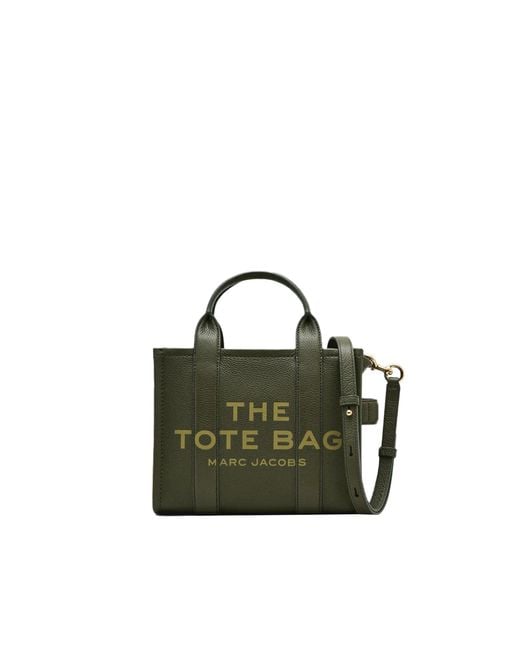 Borsa A Mano The Leather Small Tote Bag Forest di Marc Jacobs in Green