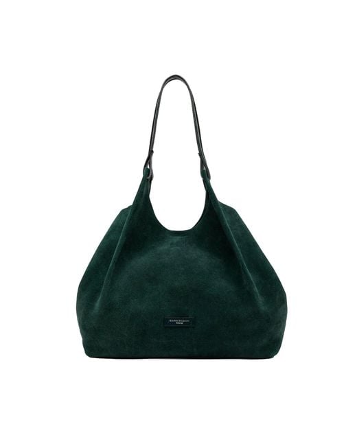 Gianni Chiarini Green Borsa Dua Suede Velvet