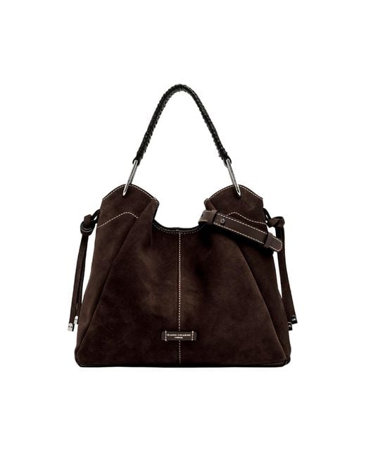 Gianni Chiarini Black Borsa Era Suede Moka
