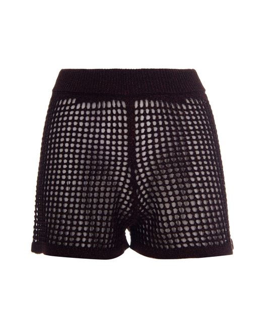 Mc2 Saint Barth Blue Shorts Sharma Lurex