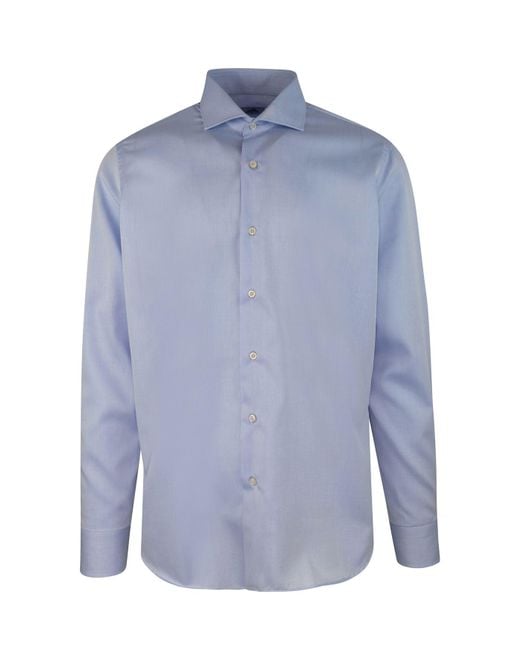 Alea Blue Camicia Tailored Celeste for men