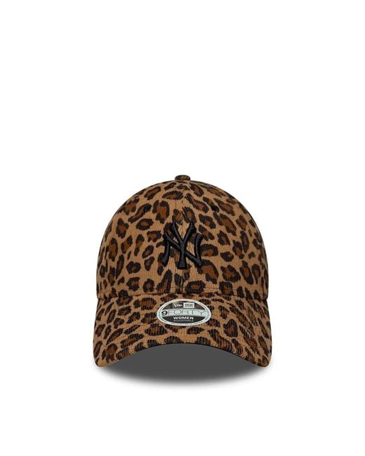 KTZ Brown Cappellino 9Forty Ny Yankees Leopard Cord