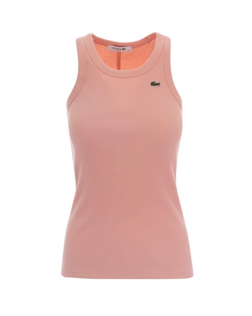 Lacoste Pink Canotta Slim Miami