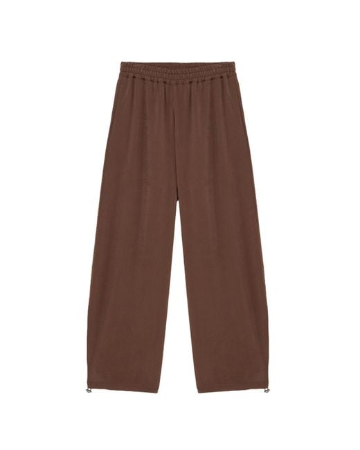 Alpha Studio Brown Pantalone Coulisse Cioccolato