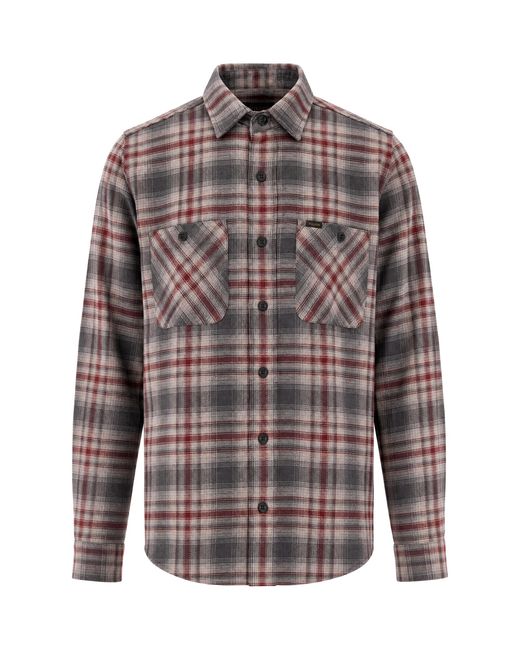 Filson Gray Camicia Flannel Plaid for men