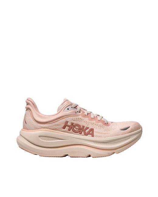 Hoka One One Pink Bondi 9 Sneakers