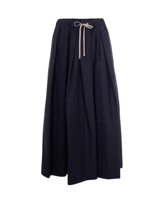 Max Mara Blue Elegant Mini Skirt For