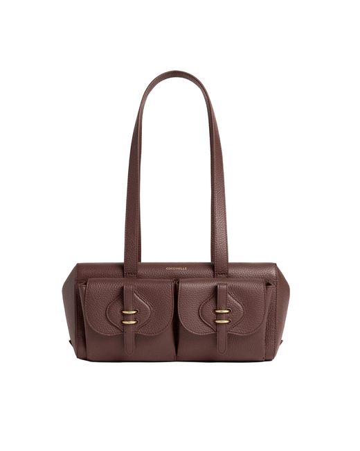 Coccinelle Brown Shoulder Bag Mavery Pocket
