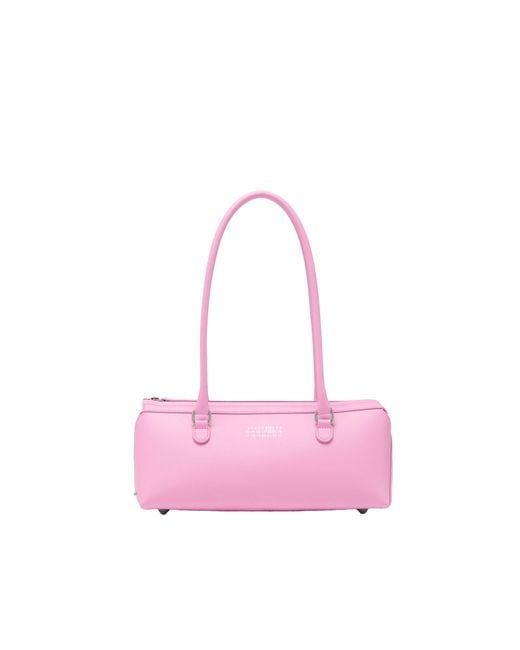 MM6 by Maison Margiela Pink Borsa New Bauletto J Medium Pastel